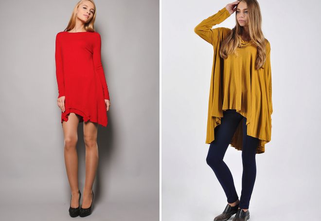 фасоны туник из трикотажа