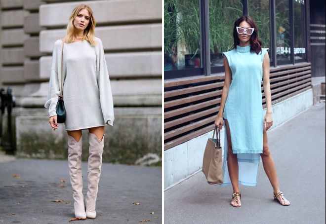 с чем носить трикотажные туники