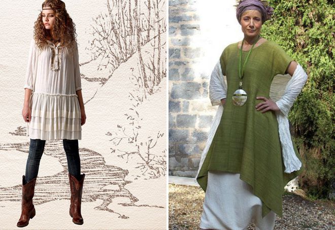 туники бохо из трикотажа